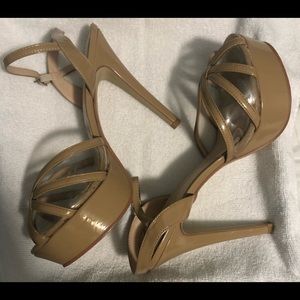 Helen’s Heart Nude Strappy Heel